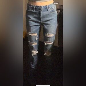 Hollister ripped jeans